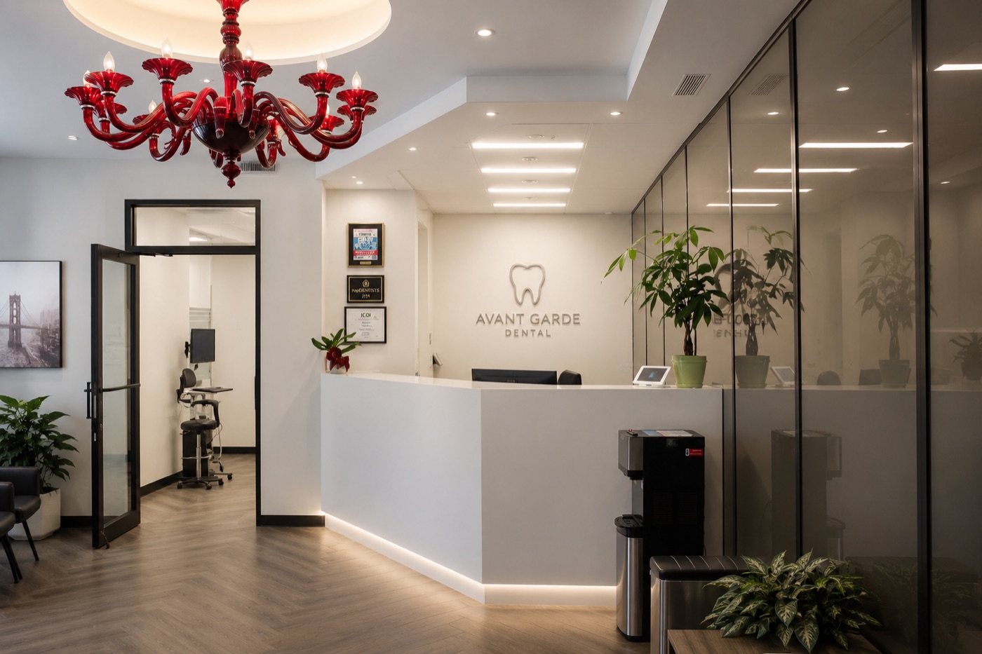 The Avant Garde Dental entrance at 587 Kings Highway